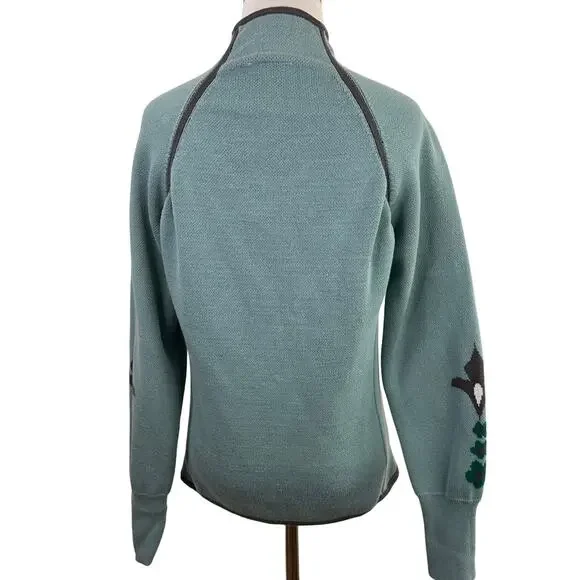 Athleta 1/3 Zip Mock Neck Pullover Sweater Size Medium - Picture 5 of 8